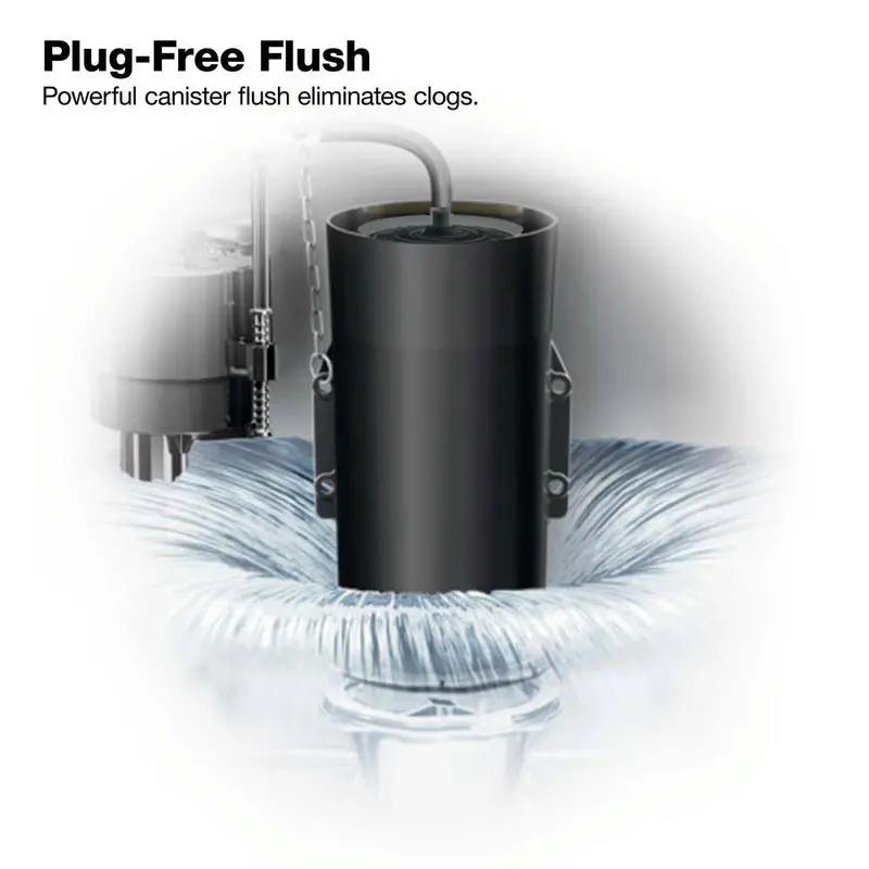Highline Arc Elongated Toilet – 1.28 GPF Single-Flush, White, Seat Included