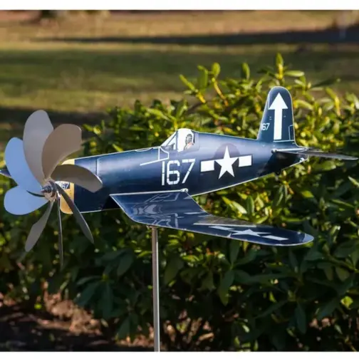 Historic Flight Wind Spinner – Aviation-Inspired Outdoor Kinetic Sculpture