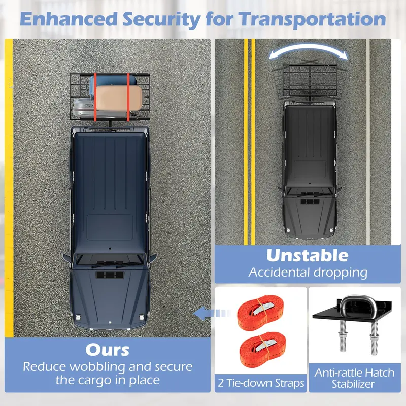 Hitch-Mounted Wheelchair and Scooter Carrier with Integrated Loading Ramp 2