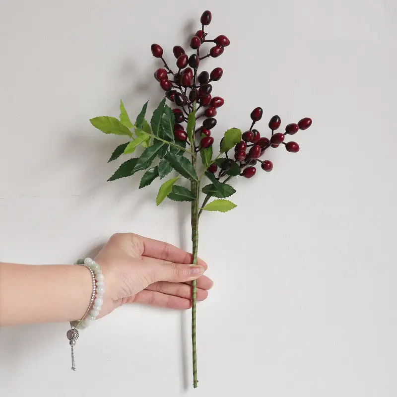 Holiday Silk Flower Ornaments – Festive Botanical Accents for Trees, Mantels & Party Backdrops 3