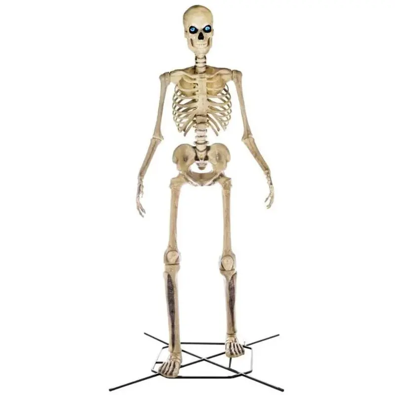 Home Accents 12-Foot Giant Animated Skeleton – LifeEyes Technology, 95 lbs, Premium Halloween Display