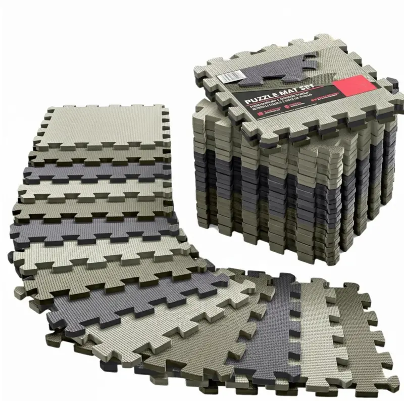 Home Gym Flooring Kit: Interlocking EVA Exercise Mats for Garage Use