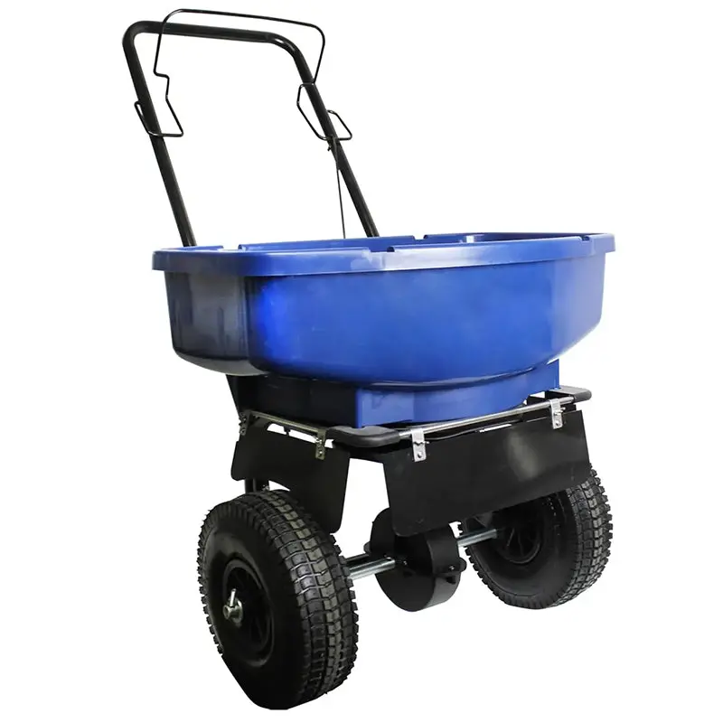 Home Salt Spreader – 80-Lb Capacity, Ergonomic Flip Handle & Adjustable Auger Control