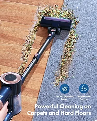 Homeika Cordless Vacuum Cleaner Featuring 20KPa Suction & LED Display