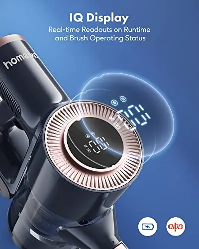 Homeika Cordless Vacuum Cleaner Featuring 20KPa Suction & LED Display