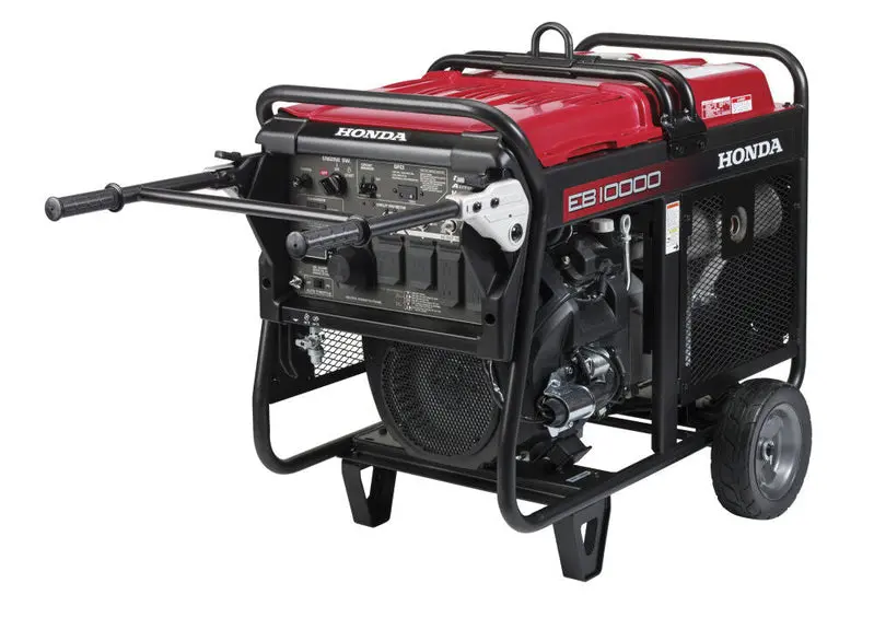 Honda EB10000 Industrial Generator – 10,000-Watt Gas-Powered Unit with CO-MINDER Safety Technology