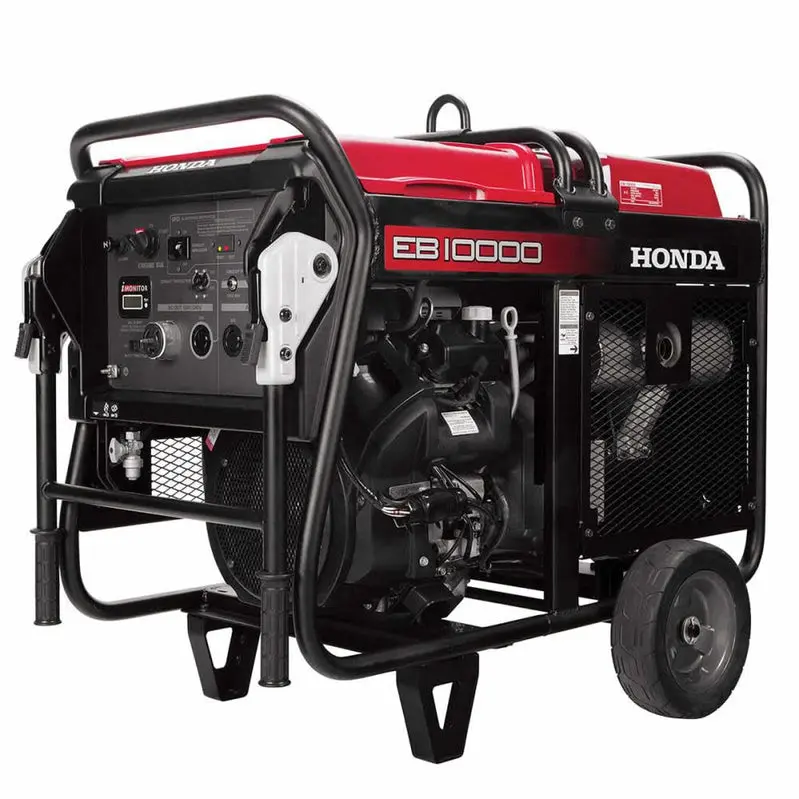 Honda EB10000 Industrial Generator – 10,000-Watt Gas-Powered Unit with CO-MINDER Safety Technology