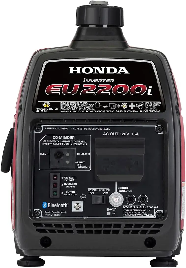 Honda EU2200i 2200W Portable Inverter Generator with CO-Minder Safety Technology
