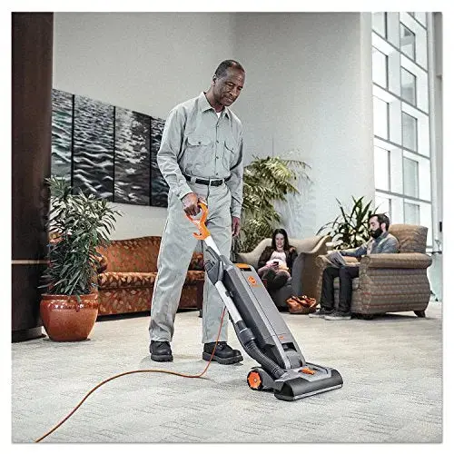 Hoover HushTone Commercial Upright Vacuum – 15-Inch Cleaning Path, IntelliBelt Drive, Dual-Surface Performance (Carpet & Hard Floors), Model CH54115