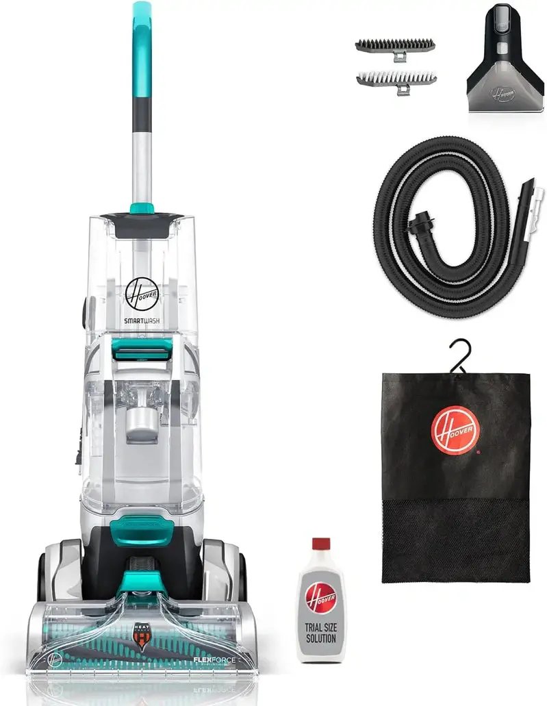 Hoover SmartWash+ Automatic Carpet Cleaner – Deep-Cleaning Shampooer with Pet Stain & Odor Removal, Upholstery Compatibility, Model FH52000