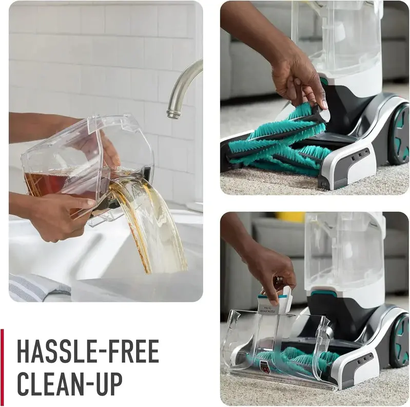 Hoover SmartWash+ Automatic Carpet Cleaner – Deep-Cleaning Shampooer with Pet Stain & Odor Removal, Upholstery Compatibility, Model FH52000