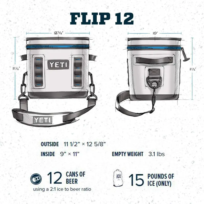 Hopper Flip 12-Quart Portable Soft-Sided Cooler – Insulated, Leakproof, and Lightweight for On-the-Go Use