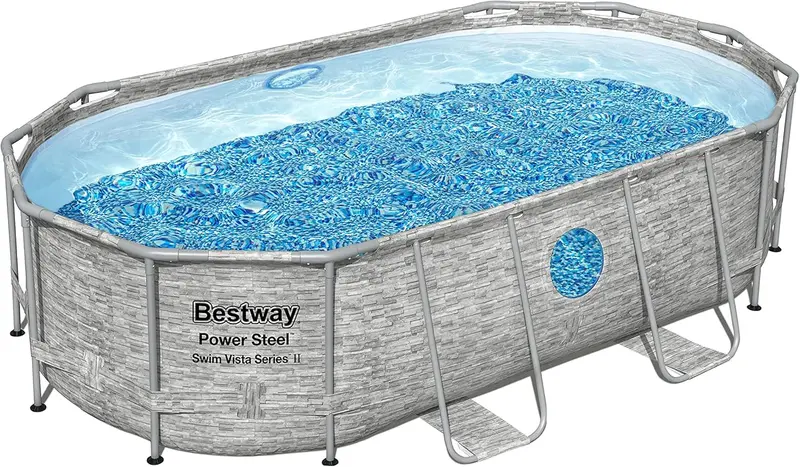 Horizon Series II Above-Ground Swimming Pool – 14' x 8'2" x 39.5", Includes Pump, Ladder & Cover