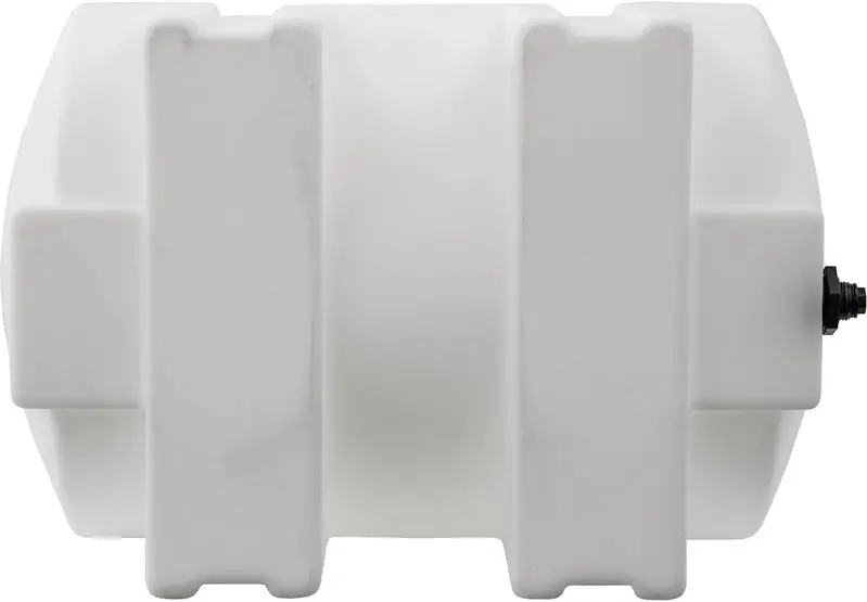 Horizontal Polyethylene Water Storage Tank – 550-Gallon Capacity, Leg-Mounted, USA-Made, Corrosion-Resistant for Potable Water & Non-Flammable Liquids