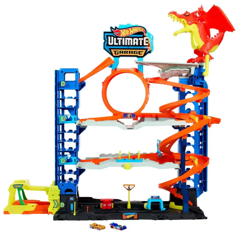 Hot Wheels City Ultimate Garage Playset – Expandable Toy Garage with 2 Die-Cast Cars, 50+ Car Storage, Ages 4–8