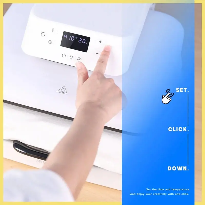 HTVRONT 1500W Auto-Open Heat Press – 15" × 15" Sublimation & Vinyl Transfer Machine with Digital Controls