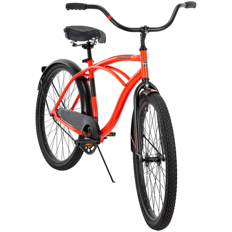 Huffy Cranbrook 26-Inch Men’s Beach Cruiser Bike – Classic Comfort Design, Steel Frame, Red Finish