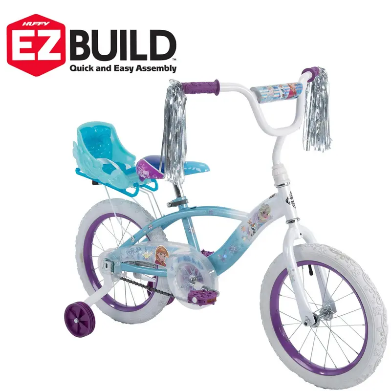 Huffy Frozen 16-Inch Girls' Bike – Themed Ride-On with Training Wheels, Adjustable Seat & Easy-Start Pedals 2