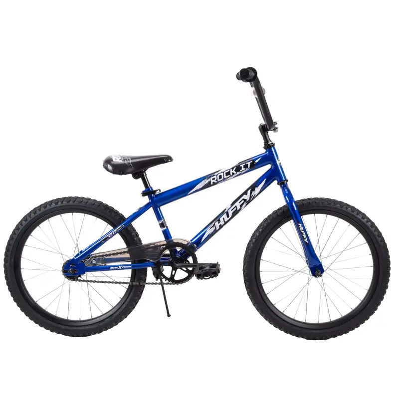 Huffy Rock It 20-Inch Kids Bicycle – Royal Blue, Single-Speed, Training Wheels, Ages 5+