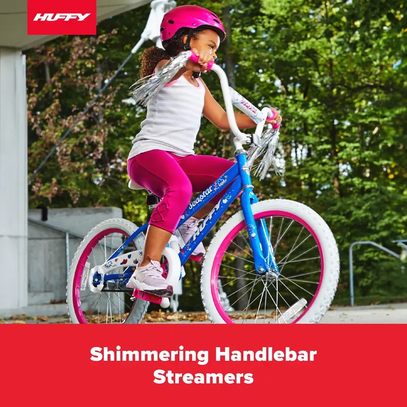 Huffy Sea Star 20-Inch Kids Bike – Blue/Pink, Coaster Brake, Streamers, Ages 5–12 2