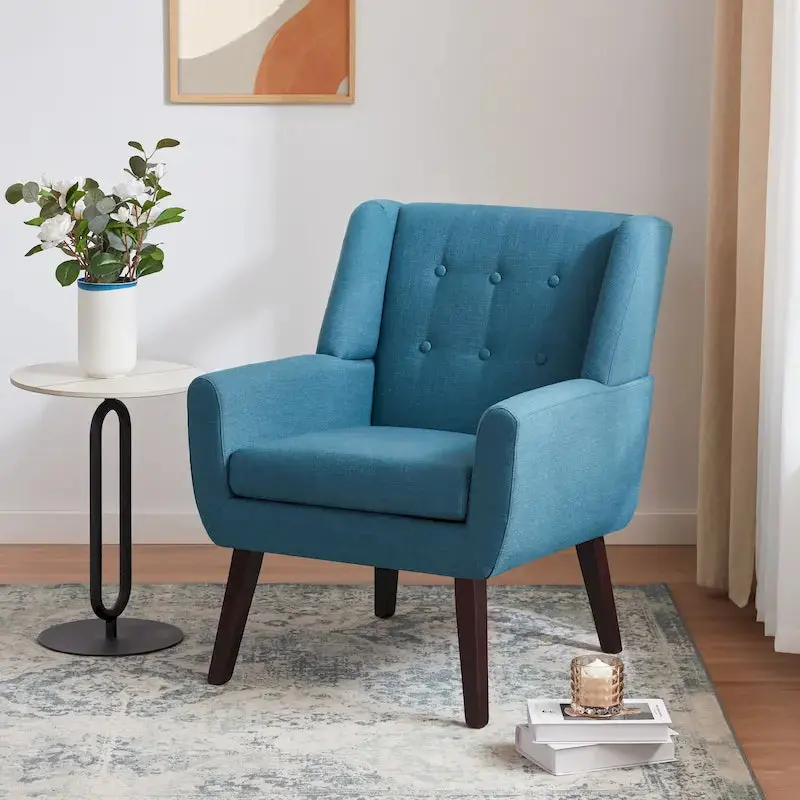 HUIMO Pair of Contemporary Tufted Accent Chairs – Modern Styling, Two-Unit Set