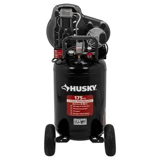 Husky 30-Gallon Oil-Lubricated Air Compressor – 175 PSI, Belt-Drive Vertical Portable Unit, Model C304H