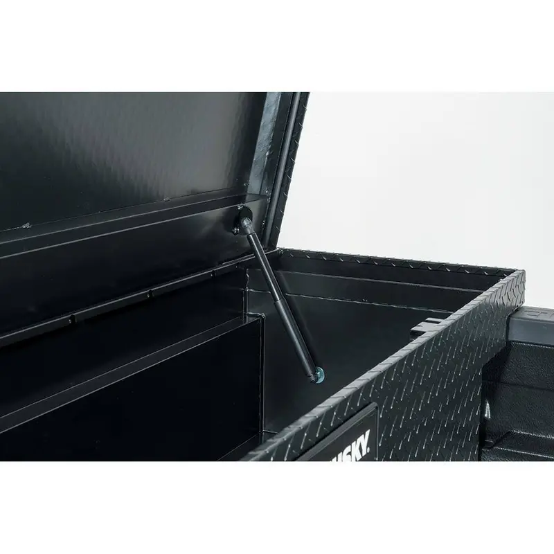 Husky Low-Profile Aluminum Truck Toolbox – Black, Lightweight, Custom-Fit for Mid-Size Pickup Beds