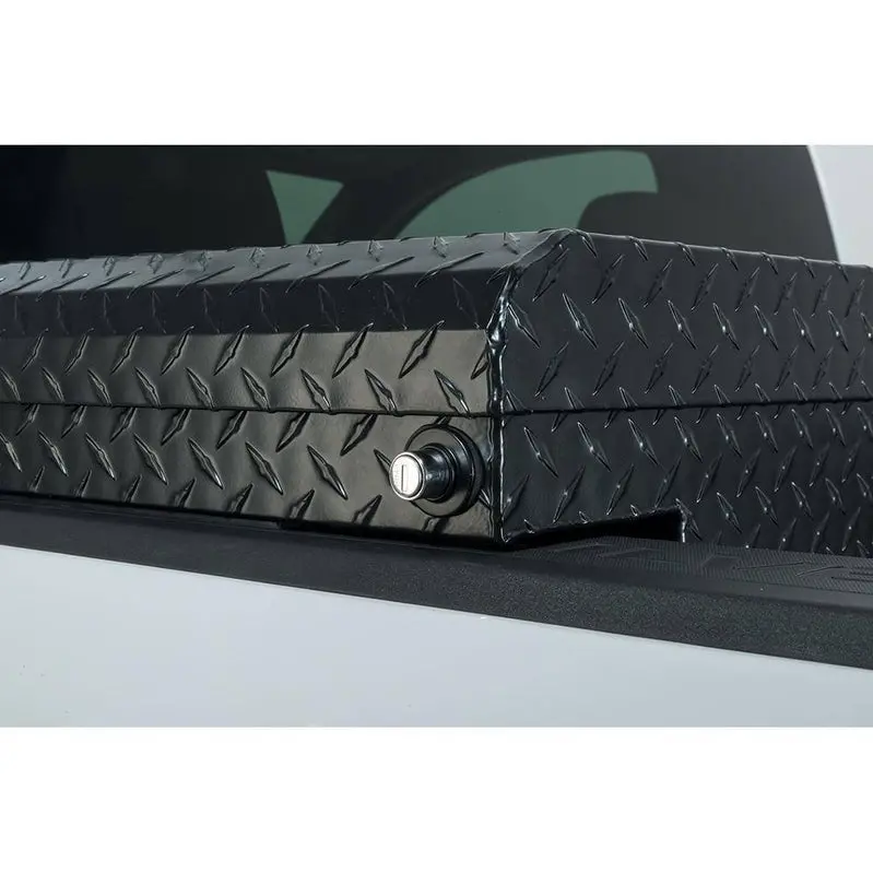 Husky Matte Black Aluminum Truck Box – Low-Profile, 61.86" Mid-Size Truck Bed Storage Solution