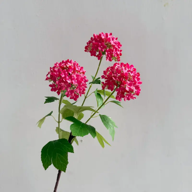 Hydrangea Snowball Silk Bouquet – Fluffy Blooms for Photo Shoots, Tables & Shelf Displays