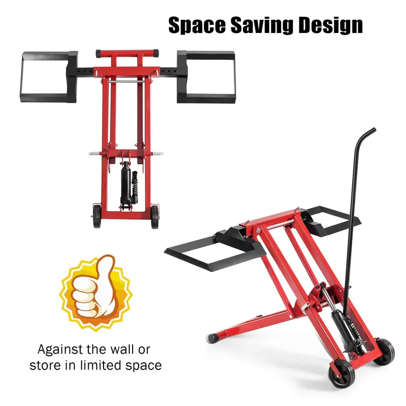 Hydraulic Lawn Mower Lift Stand – 500 lb Capacity, Tool-Free Assembly