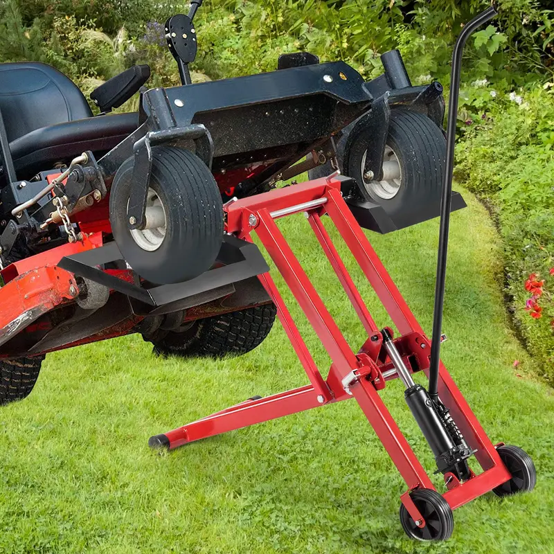 Hydraulic Lawn Mower Lift Stand – 500 lb Capacity, Tool-Free Assembly