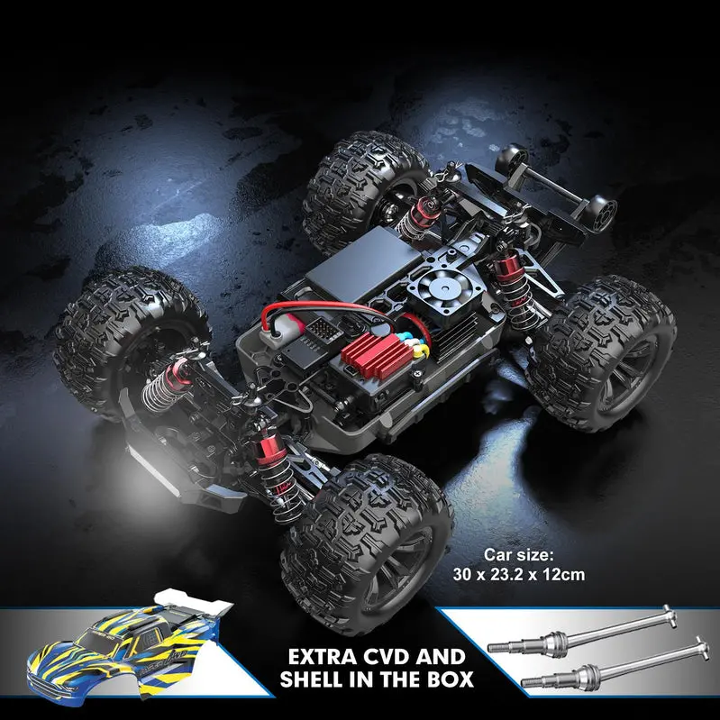 HYPER GO H16BM 1/16 Scale Brushless RC Car – Ready-to-Run, 42 MPH Max Speed, High-Performance Off-Road Racer