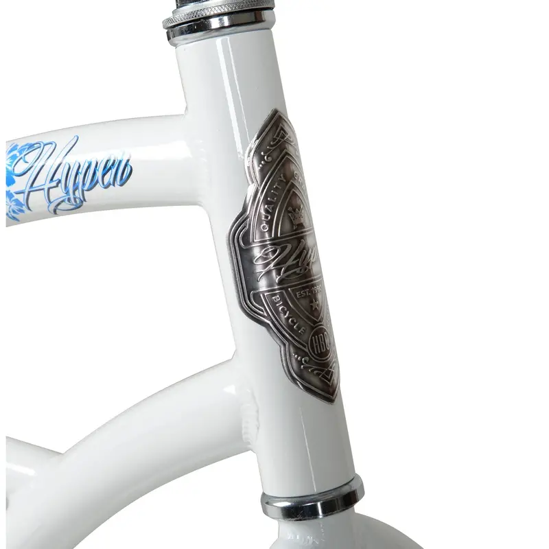 Hyper Women’s 26-Inch Beach Cruiser – Lightweight Aluminum Frame, Single-Speed Drivetrain, White & Blue Colorway