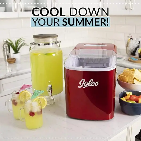 Igloo ICEB26RR Countertop Electric Ice Maker – Fast, Automatic, Portable