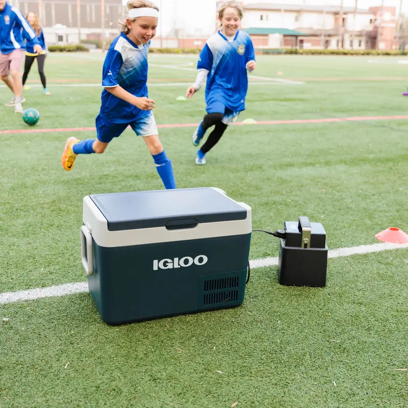 Igloo ICF 32 Active 38-Quart Electric Cooler – Rugged Blue Portable Refrigeration