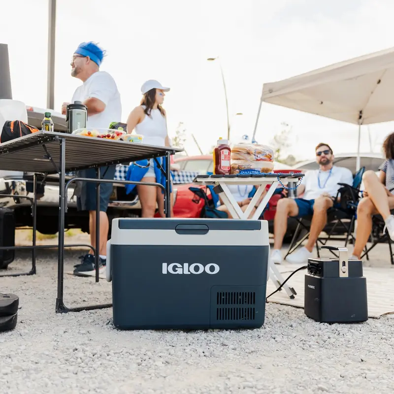 Igloo ICF 32 Active 38-Quart Electric Cooler – Rugged Blue Portable Refrigeration