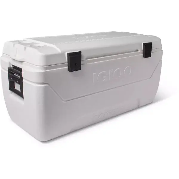 Igloo MaxCold 152-Quart Wheeled Cooler – Heavy-Duty Insulated White Portable Cooler
