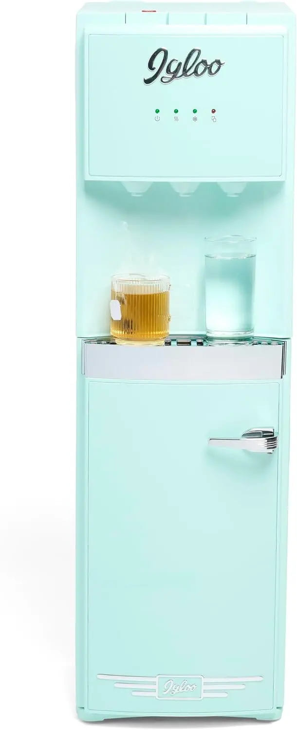 Igloo Top-Load Hot and Cold Water Dispenser – Sleek Black & Stainless Steel Design 8