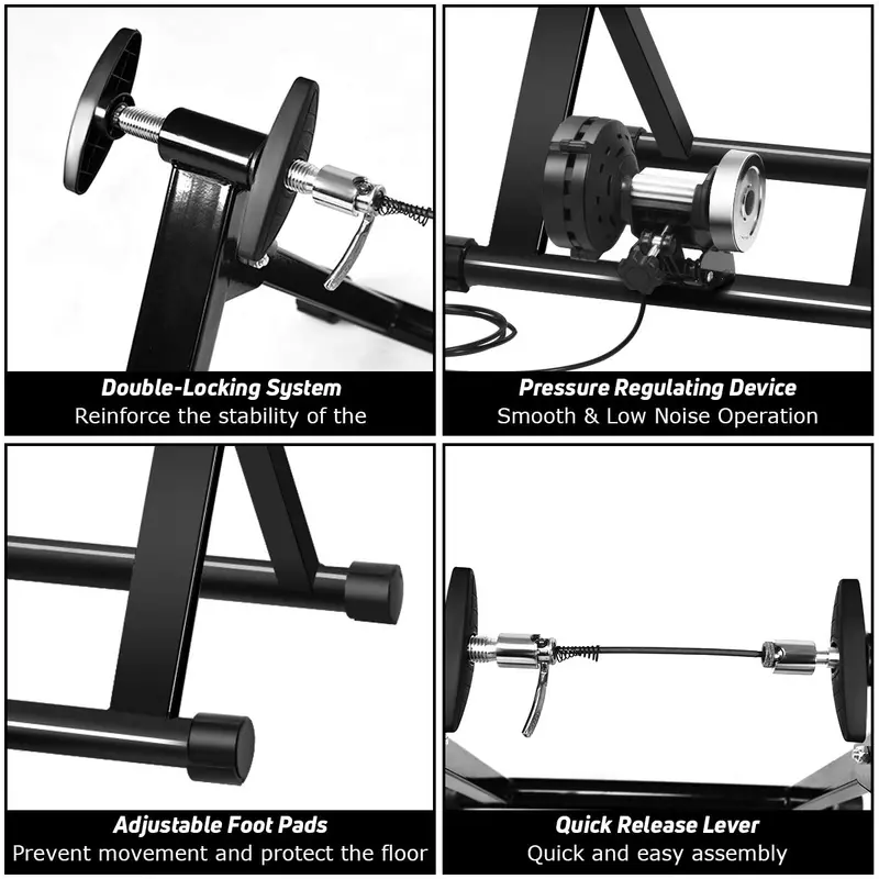 Indoor Magnetic Bike Trainer with 8-Stage Resistance Levels