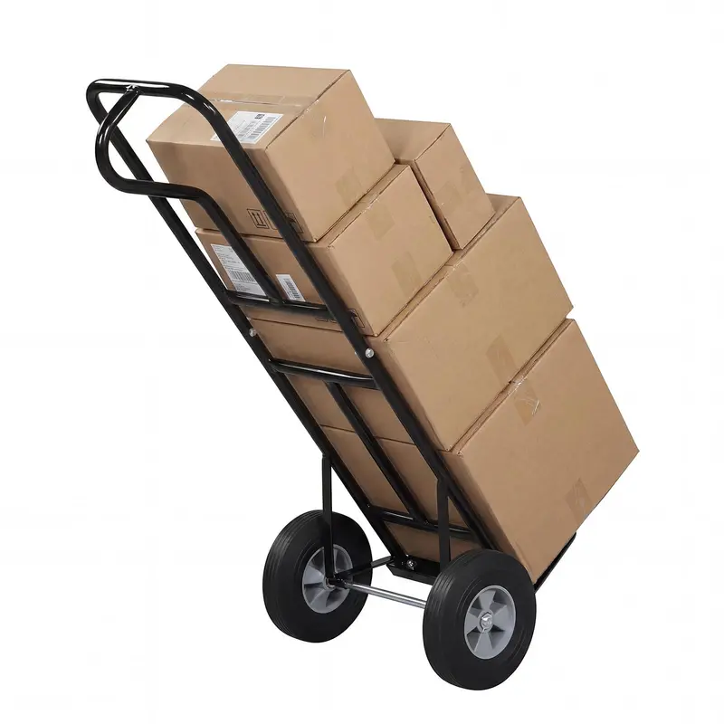 Industrial-Grade Steel Hand Truck – 600 lb Capacity Moving Dolly