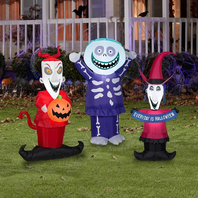 Inflatable Lock, Shock & Barrel Combo Pack – Disney-Inspired Halloween Decoration