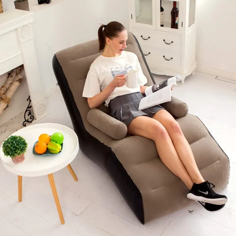 Inflatable Outdoor Seat with Integrated Armrests for Comfort & Portability