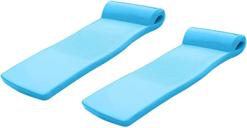 Inflatable Pool Lounger Raft for Adults – Comfortable Two-Piece Floating Set for Relaxing Poolside