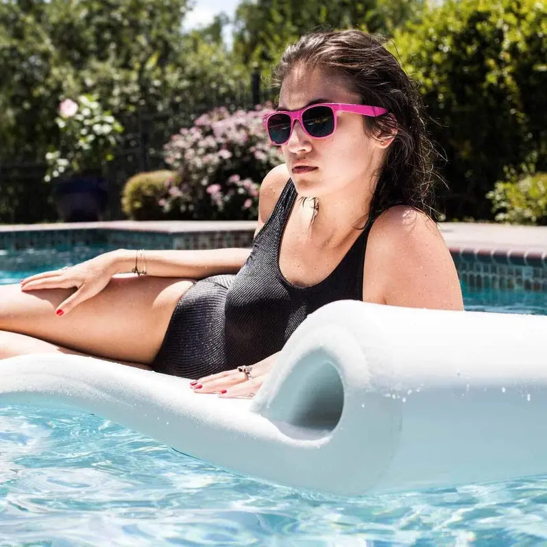 Inflatable Pool Lounger Raft for Adults – Comfortable Two-Piece Floating Set for Relaxing Poolside