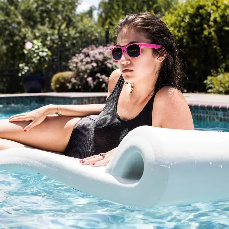 Inflatable Pool Lounger Raft Set – 2-Piece Floating Relaxation Mat for Outdoor Water Fun