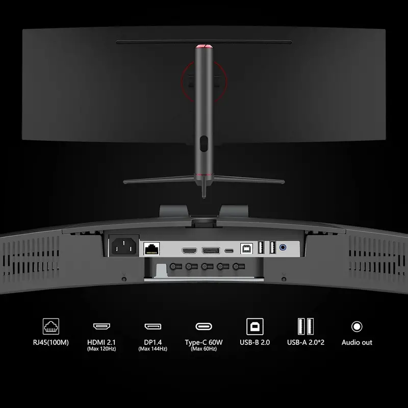 INNOCN 49-Inch Curved Gaming Monitor – 144Hz Refresh Rate, HDR400, USB-C Connectivity (Model 49C1G)
