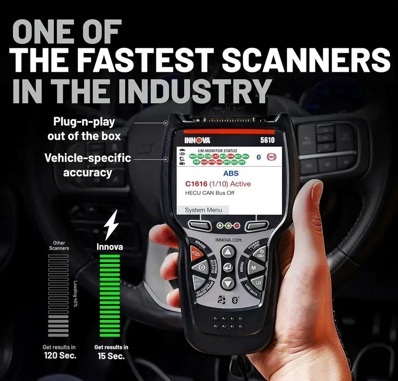 Innova 5610 Advanced OBD2 Bidirectional Scan Tool – Firmware Updates & Technical Support Included
