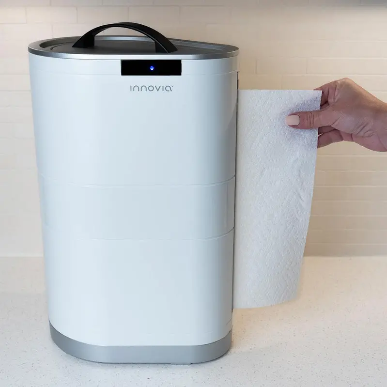 Innovia Touchless Countertop Paper Towel Dispenser – Sleek White Finish, Sensor-Activated Operation