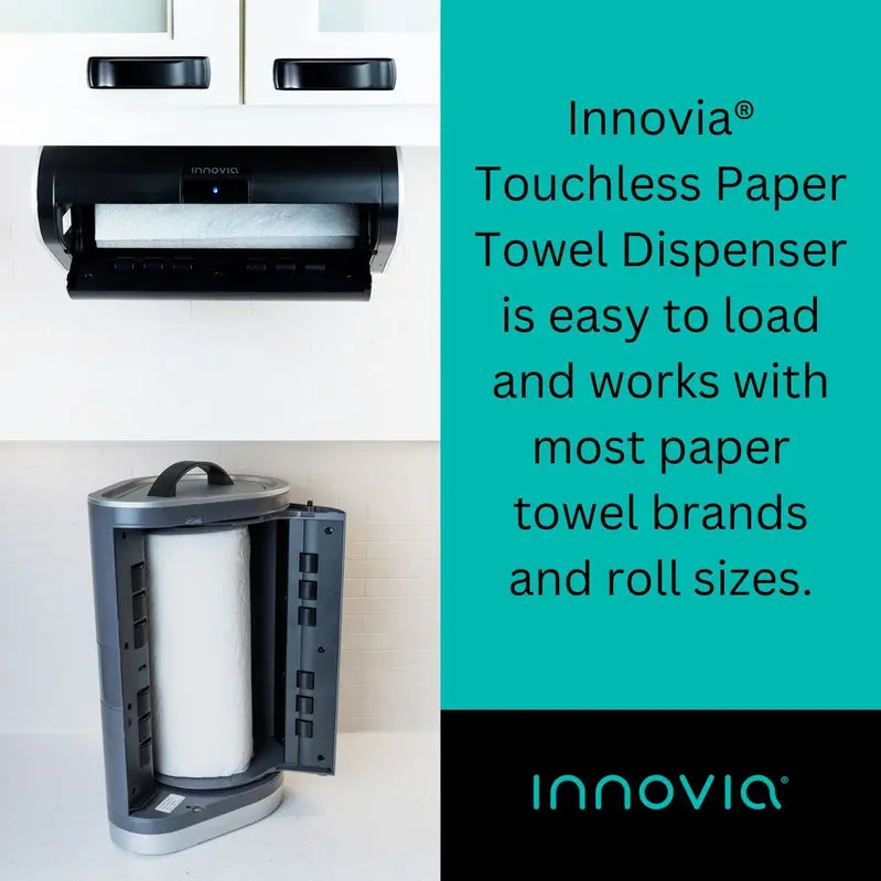 Innovia Touchless Countertop Paper Towel Dispenser – Sleek White Finish, Sensor-Activated Operation