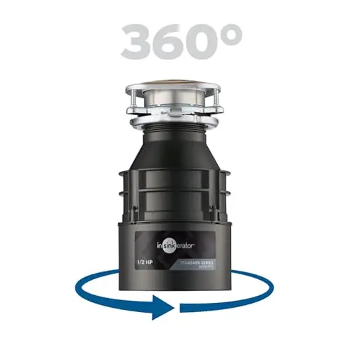 InSinkErator Badger 5 Heavy-Duty Garbage Disposal – 1/2 HP Motor, Stainless Steel Components, Simplified Setup